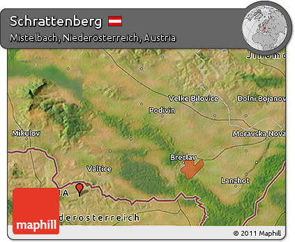 Satellite 3D Map of Schrattenberg