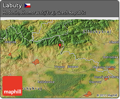 Satellite 3D Map of Labuty
