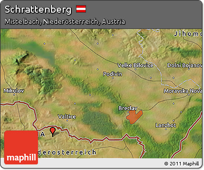 Satellite 3D Map of Schrattenberg