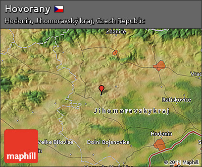 Satellite 3D Map of Hovorany