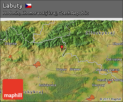 Satellite 3D Map of Labuty