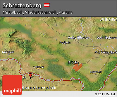 Satellite 3D Map of Schrattenberg