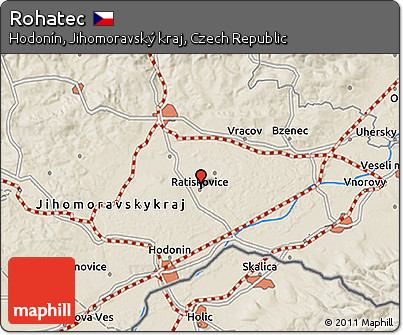 Shaded Relief 3D Map of Rohatec