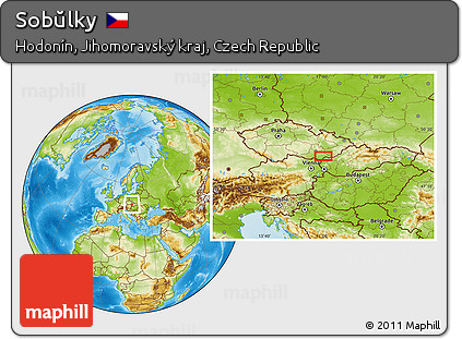 Physical Location Map of Sobŭlky