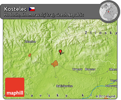Physical Map of Kostelec