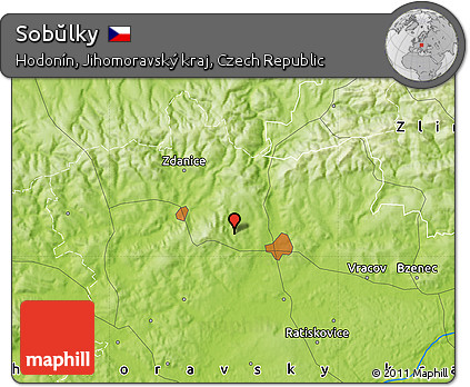 Physical Map of Sobŭlky