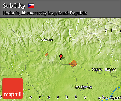 Physical Map of Sobŭlky