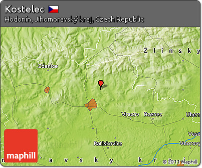Physical Map of Kostelec