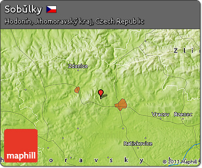 Physical Map of Sobŭlky