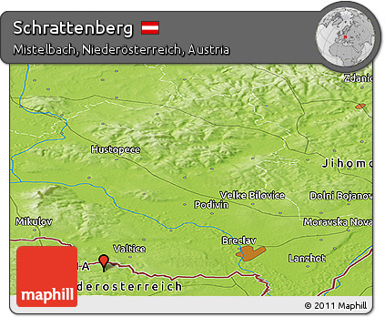 Physical Panoramic Map of Schrattenberg