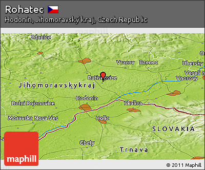 Physical Panoramic Map of Rohatec