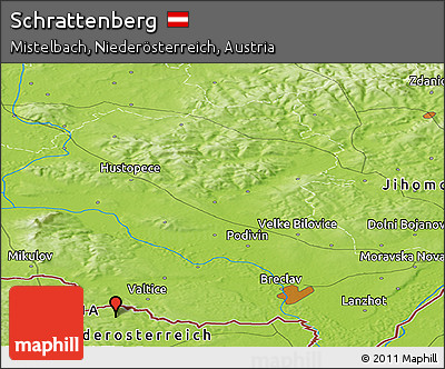 Physical Panoramic Map of Schrattenberg