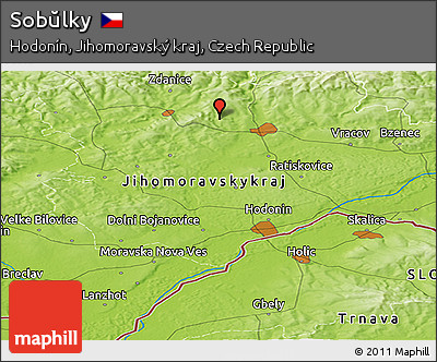 Physical Panoramic Map of Sobŭlky