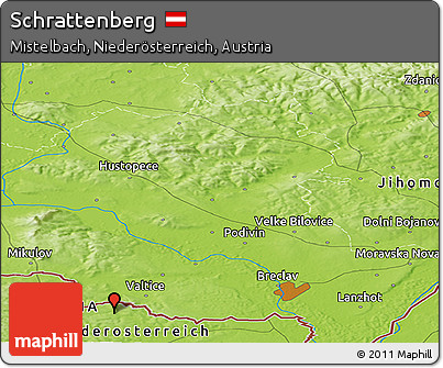 Physical Panoramic Map of Schrattenberg