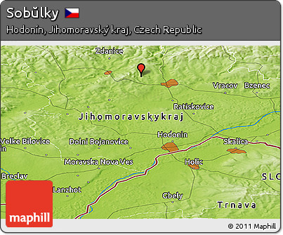 Physical Panoramic Map of Sobŭlky