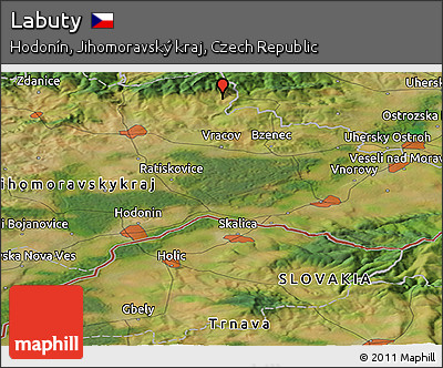 Satellite Panoramic Map of Labuty