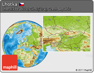 Physical Location Map of Lhotka