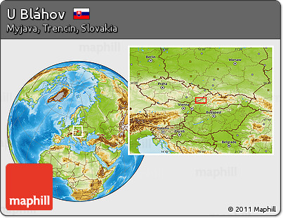 Physical Location Map of U Bláhov