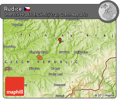 Physical Map of Rudice