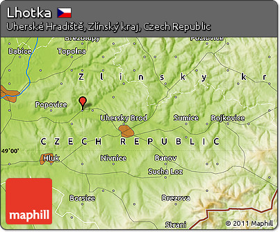 Physical Map of Lhotka