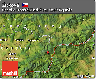 Satellite Map of Žitková