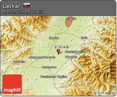 Physical 3D Map of Laskár