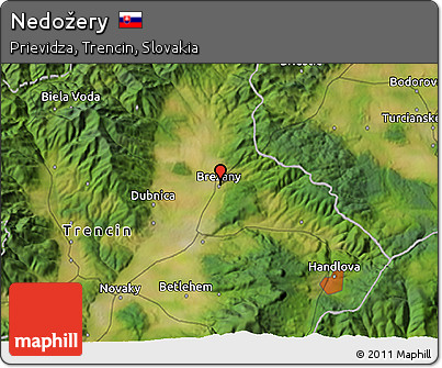 Satellite 3D Map of Nedožery
