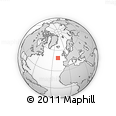 Outline Map of the Area around 48° 54' 57" N, 19° 28' 30" W, rectangular outline