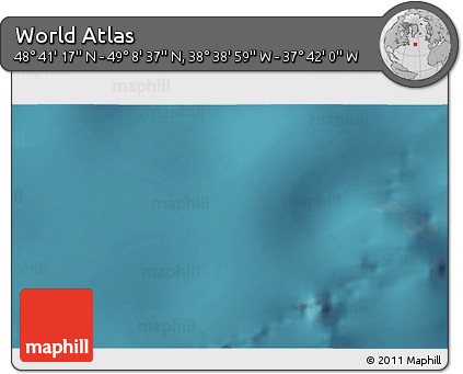 Satellite 3D Map of the Area around 48° 54' 57" N, 38° 10' 29" W