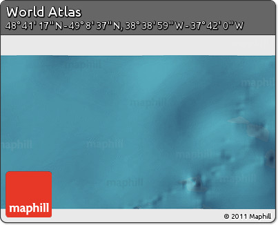 Satellite 3D Map of the Area around 48° 54' 57" N, 38° 10' 29" W