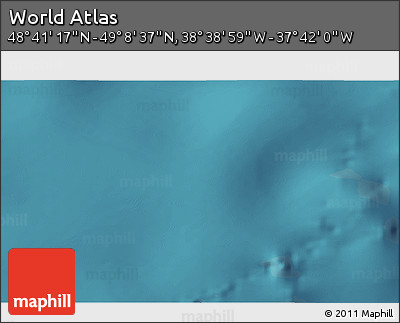 Satellite 3D Map of the Area around 48° 54' 57" N, 38° 10' 29" W