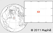 Blank Location Map of the area around 48° 54' 57" N, 38° 10' 29" W