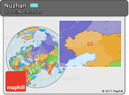 Political Location Map of Nuzhan