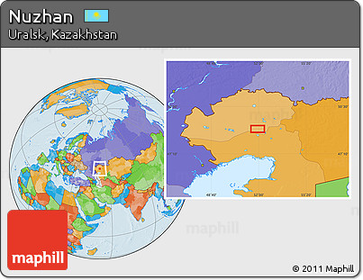 Political Location Map of Nuzhan