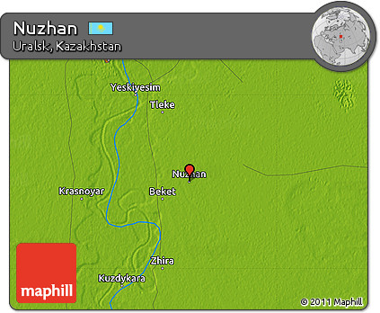 Physical Map of Nuzhan