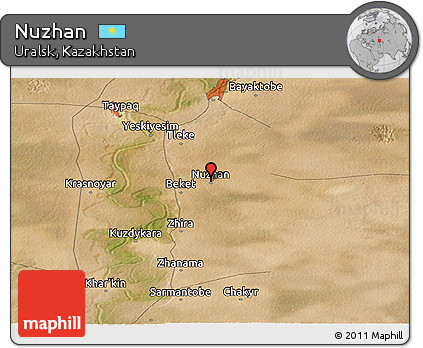 Satellite Panoramic Map of Nuzhan
