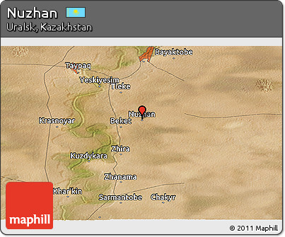Satellite Panoramic Map of Nuzhan