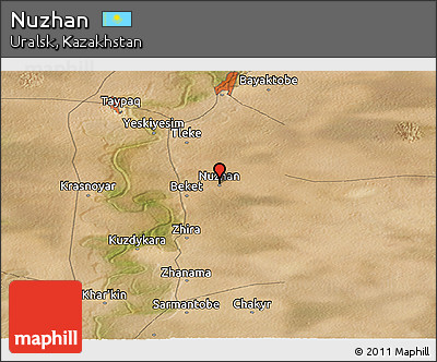 Satellite Panoramic Map of Nuzhan