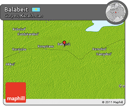 Physical 3D Map of Balabeit