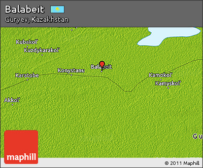 Physical 3D Map of Balabeit