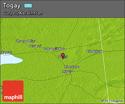 Physical 3D Map of Togay