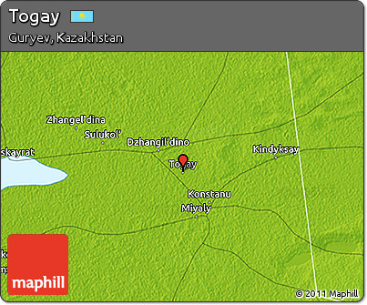 Physical 3D Map of Togay