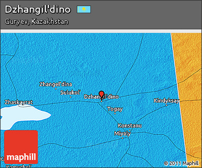 Political 3D Map of Dzhangil'dino