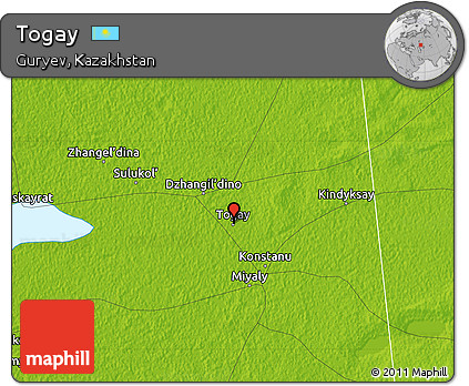 Physical Map of Togay
