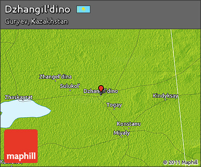 Physical Map of Dzhangil'dino