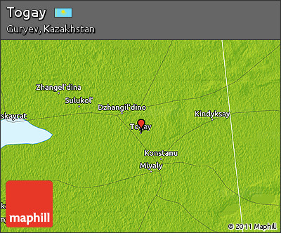 Physical Map of Togay