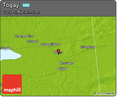 Physical Map of Togay