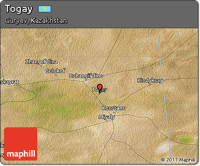 Satellite Map of Togay