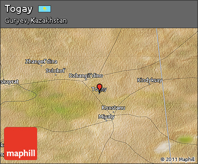 Satellite Map of Togay