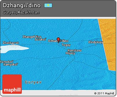 Political Panoramic Map of Dzhangil'dino